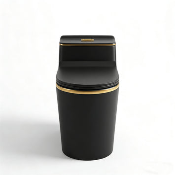 1.45 Gallons Per Minute GPF Elongated Comfort Height Floor Mounted One-Piece Toilet (Seat Included)