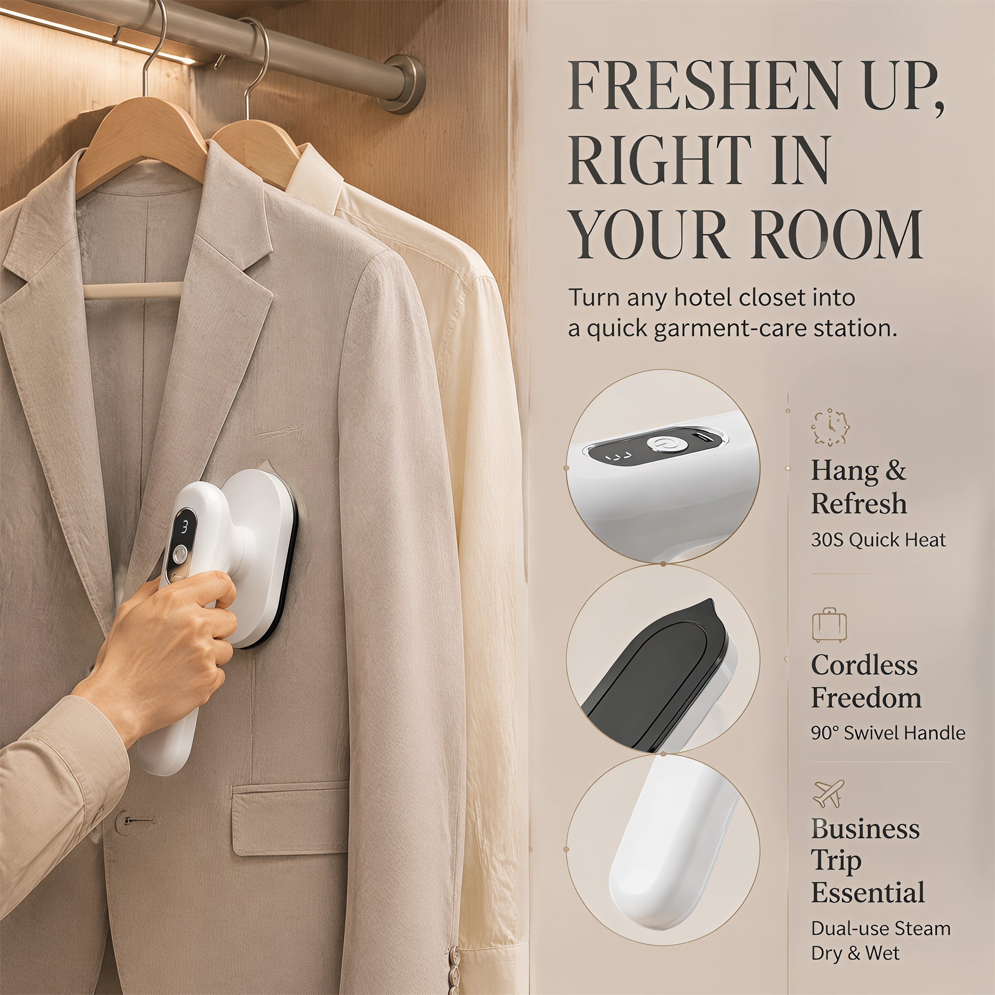 New Wireless Portable Charging Iron
