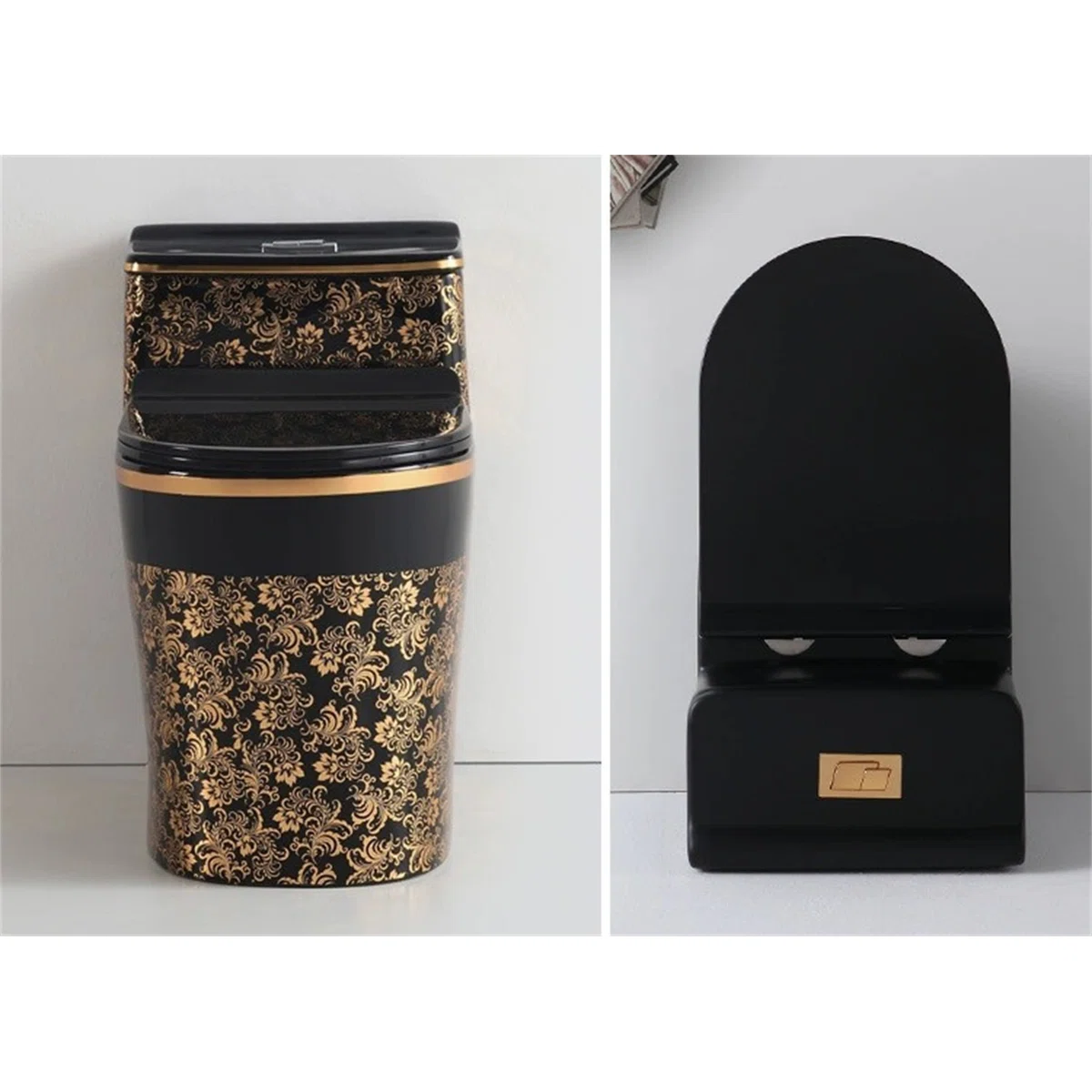 (Expected to arrive on June 15)1.45 Gallons Gpf Elongated Anti-Smell And Silent Close Coupled Toilets (Seat Included)
