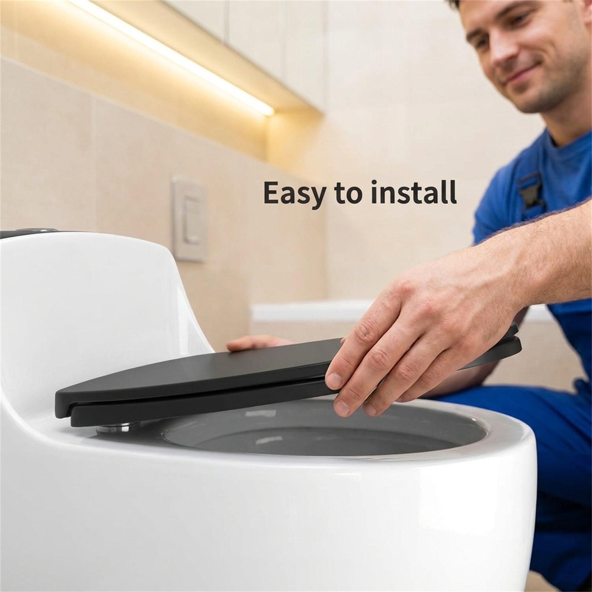 1.58 Gallons GPF Elongated Close Coupled Toilets (Seat Included)