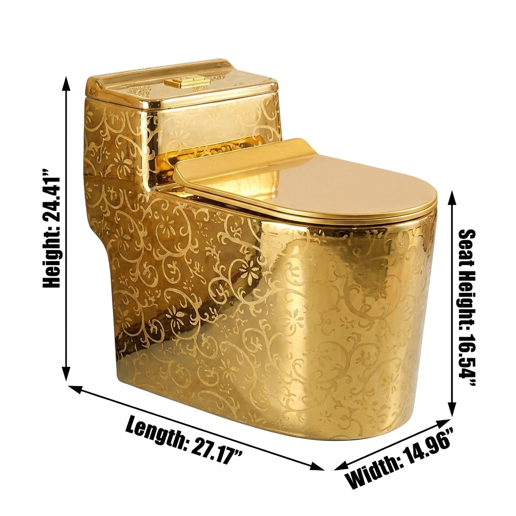 1.45 Gallons GPF Elongated Close Coupled Toilets (Seat Included)