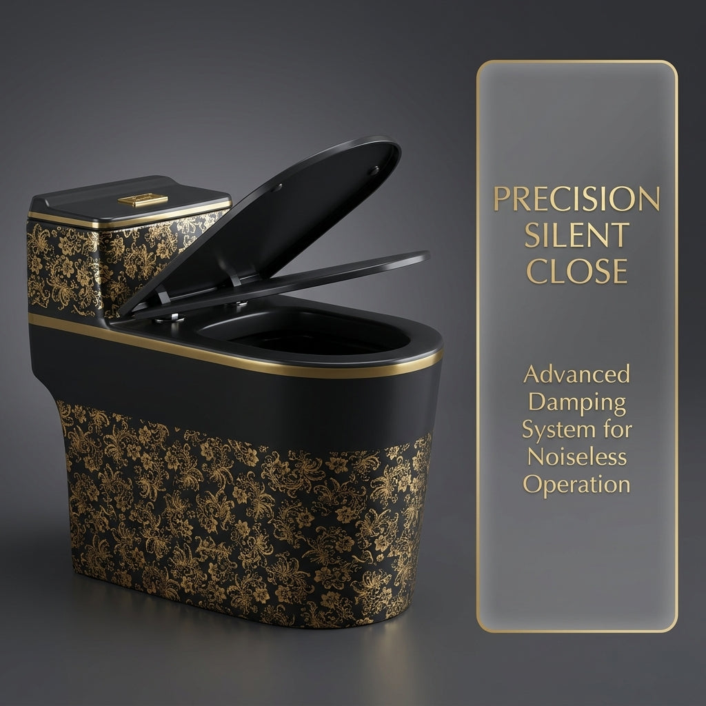 (Expected to arrive on June 15)1.45 Gallons Gpf Elongated Anti-Smell And Silent Close Coupled Toilets (Seat Included)