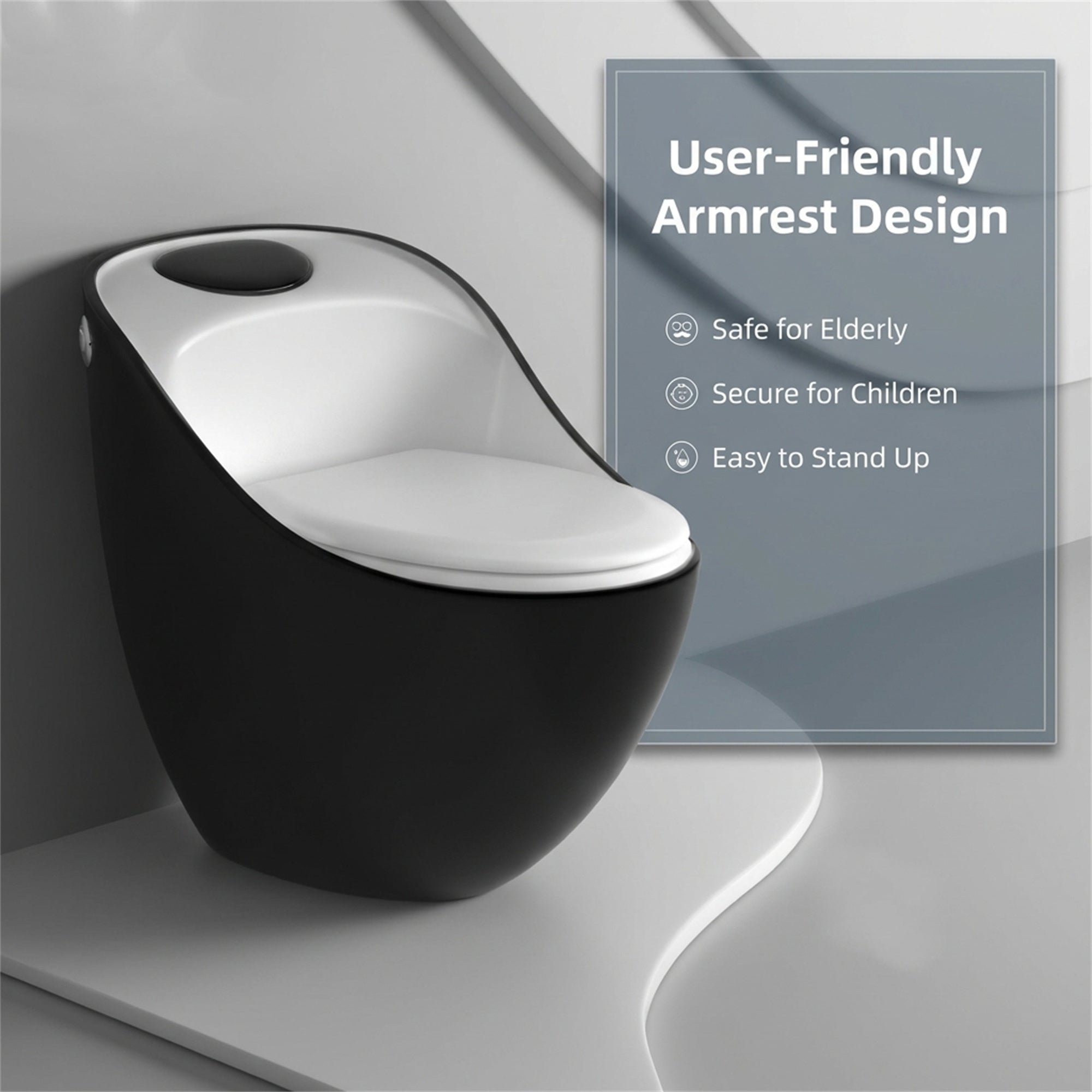 1.84 Gallons GPF Elongated Close Coupled Toilets (Seat Included)
