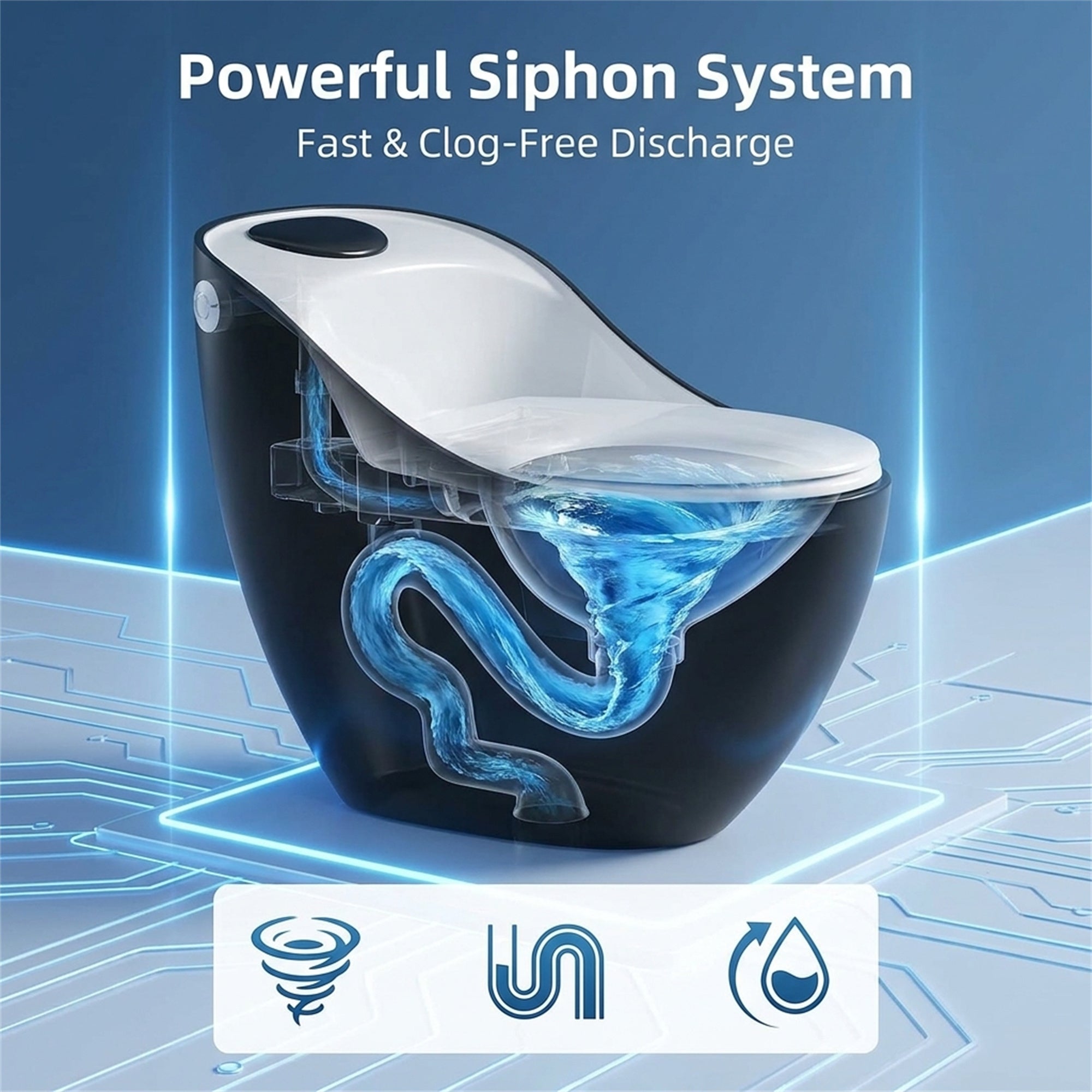 1.84 Gallons GPF Elongated Close Coupled Toilets (Seat Included)