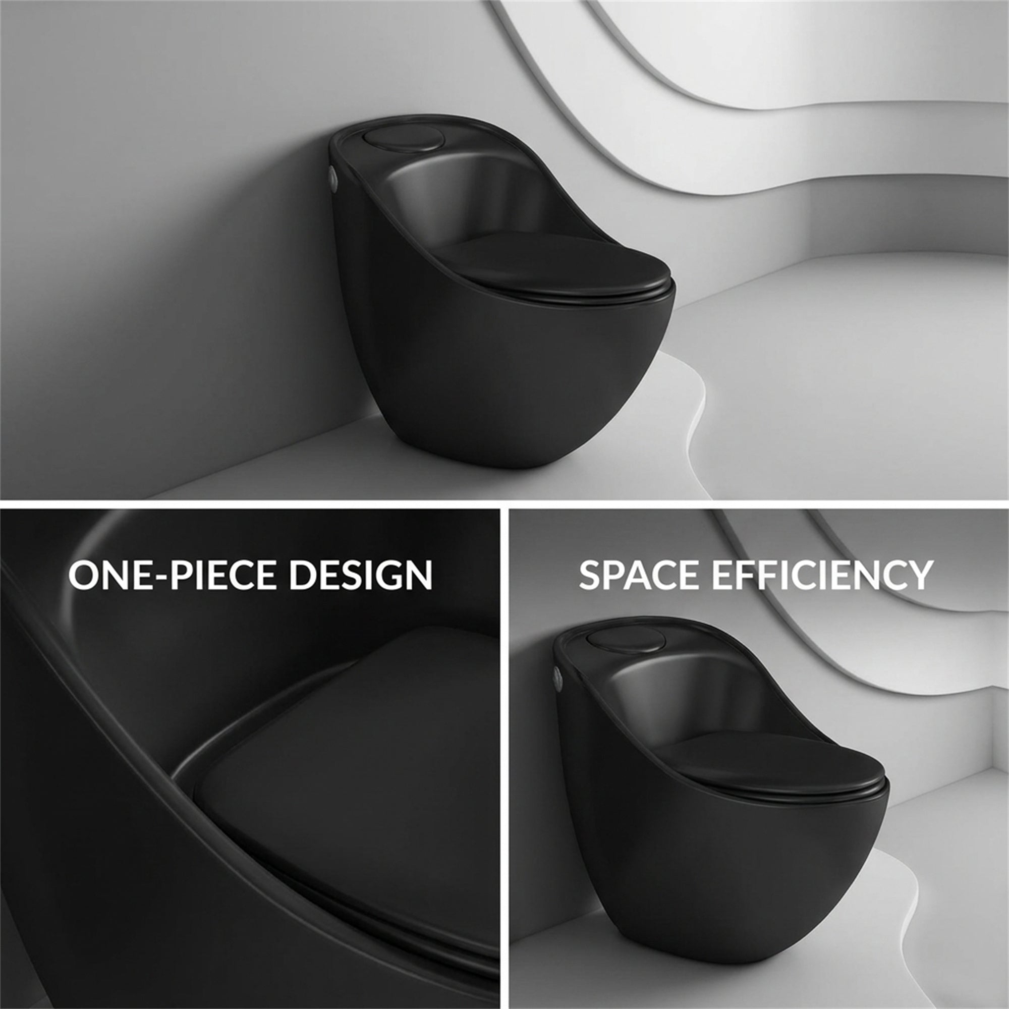 1.84 Gallons GPF Elongated Close Coupled Toilets (Seat Included)