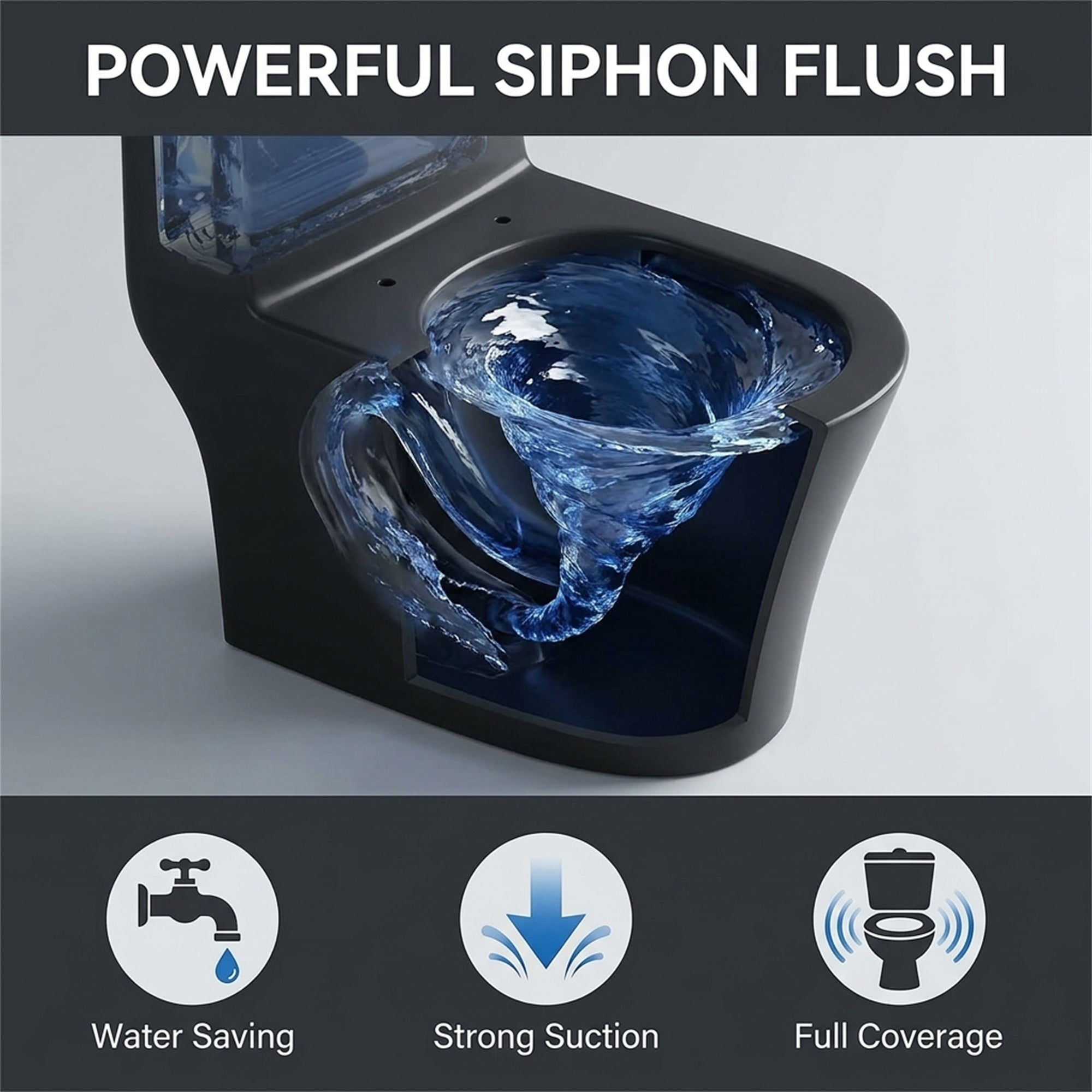 1.6 Gallons Gpf Elongated Close Coupled Toilets (seat Included)