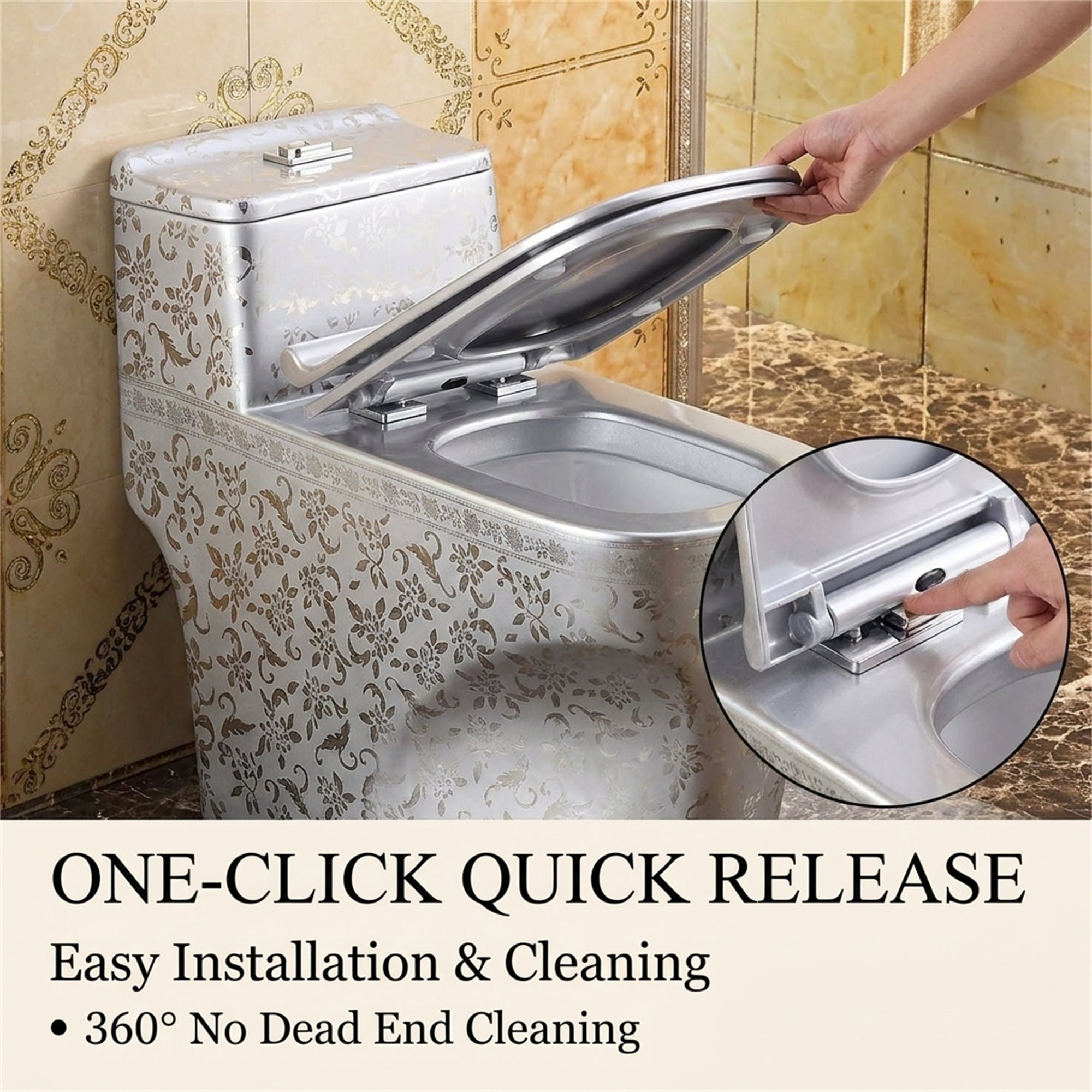 1.58 Gallons GPF Elongated Close Coupled Toilets (Seat Included)