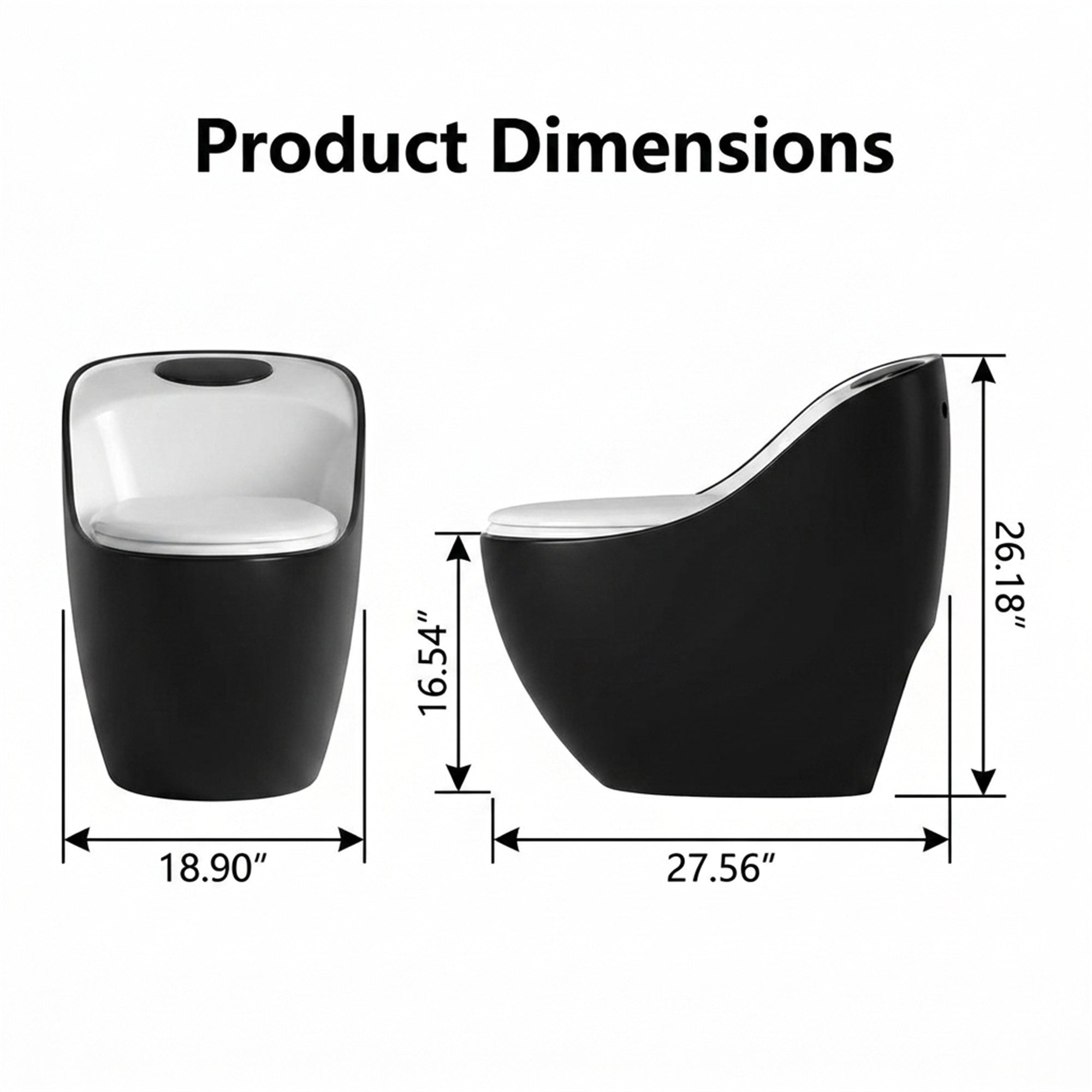 1.84 Gallons GPF Elongated Close Coupled Toilets (Seat Included)