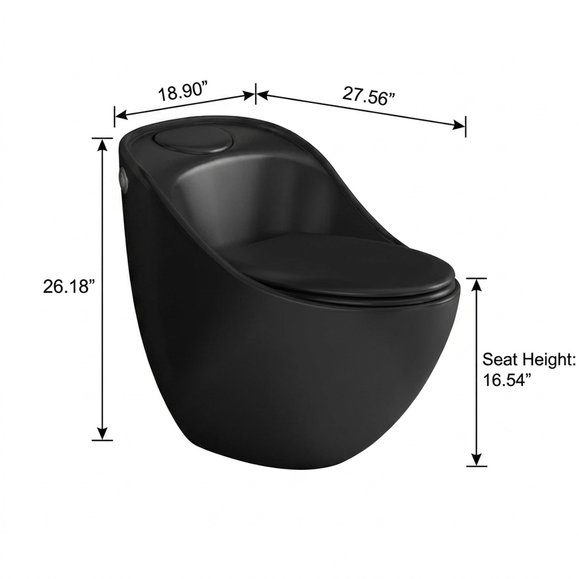 1.84 Gallons GPF Elongated Close Coupled Toilets (Seat Included)