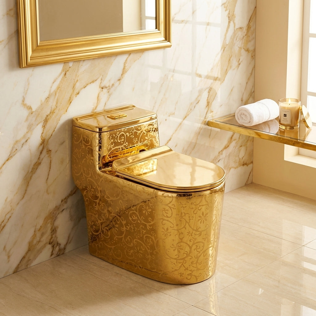 1.45 Gallons GPF Elongated Close Coupled Toilets (Seat Included)