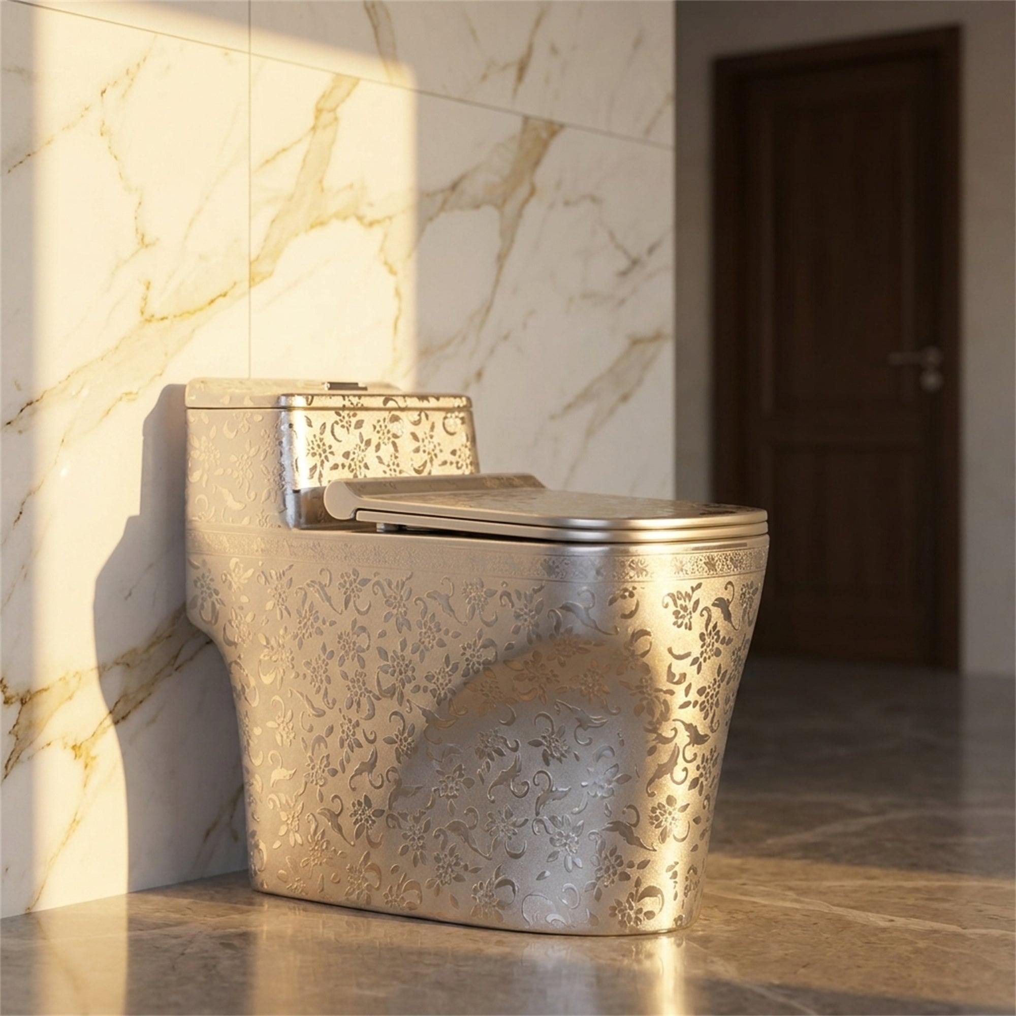 1.58 Gallons GPF Elongated Close Coupled Toilets (Seat Included)