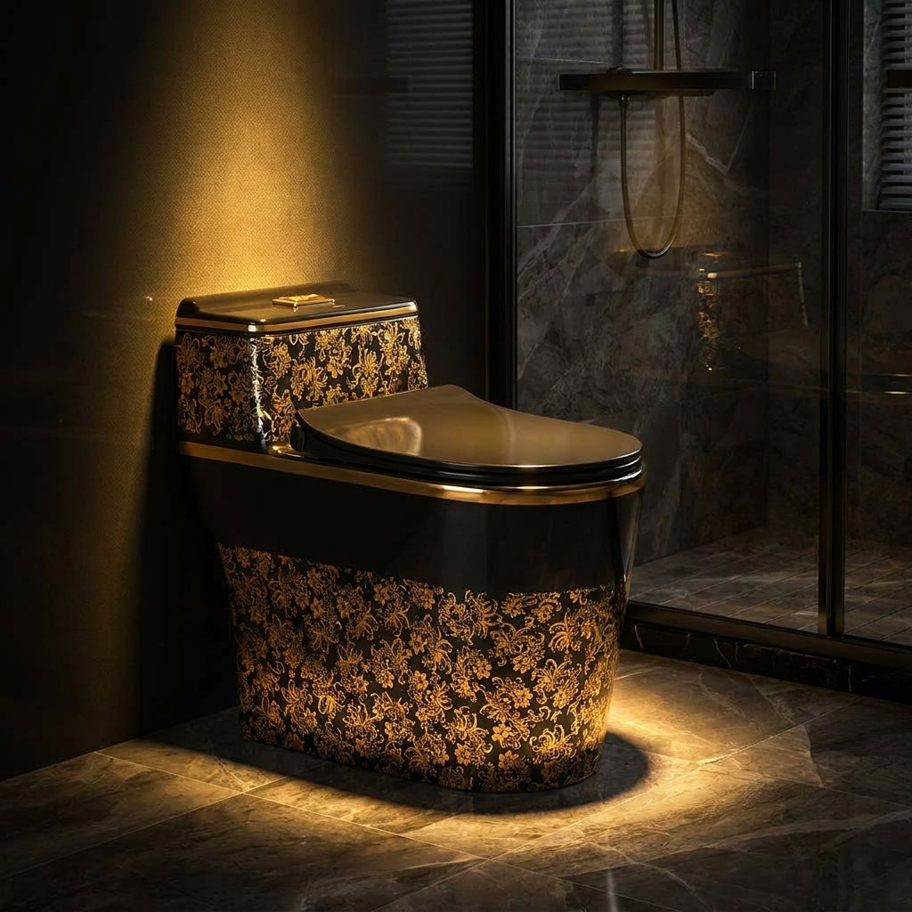 (Expected to arrive on June 15)1.45 Gallons Gpf Elongated Anti-Smell And Silent Close Coupled Toilets (Seat Included)