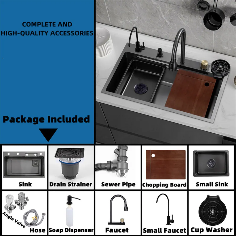 new arrival small stainless steel drain board kitchen sinks panel