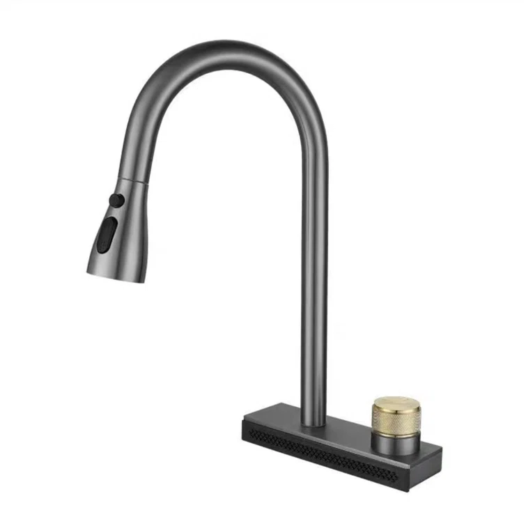 Waterfall Pull Down Kitchen Faucet (Multi-Function)