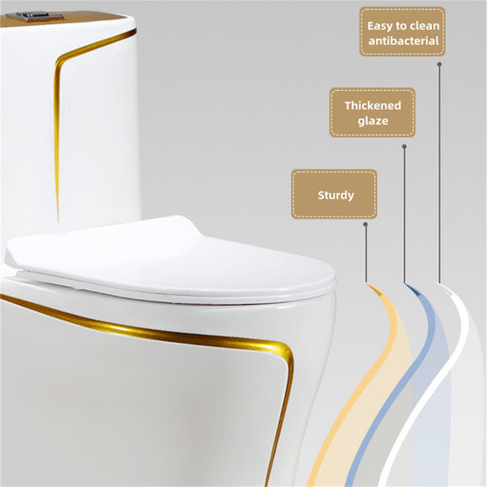 1.85 Gallons Per Minute GPF Elongated Comfort Height Floor Mounted One-Piece Toilet (Seat Included)