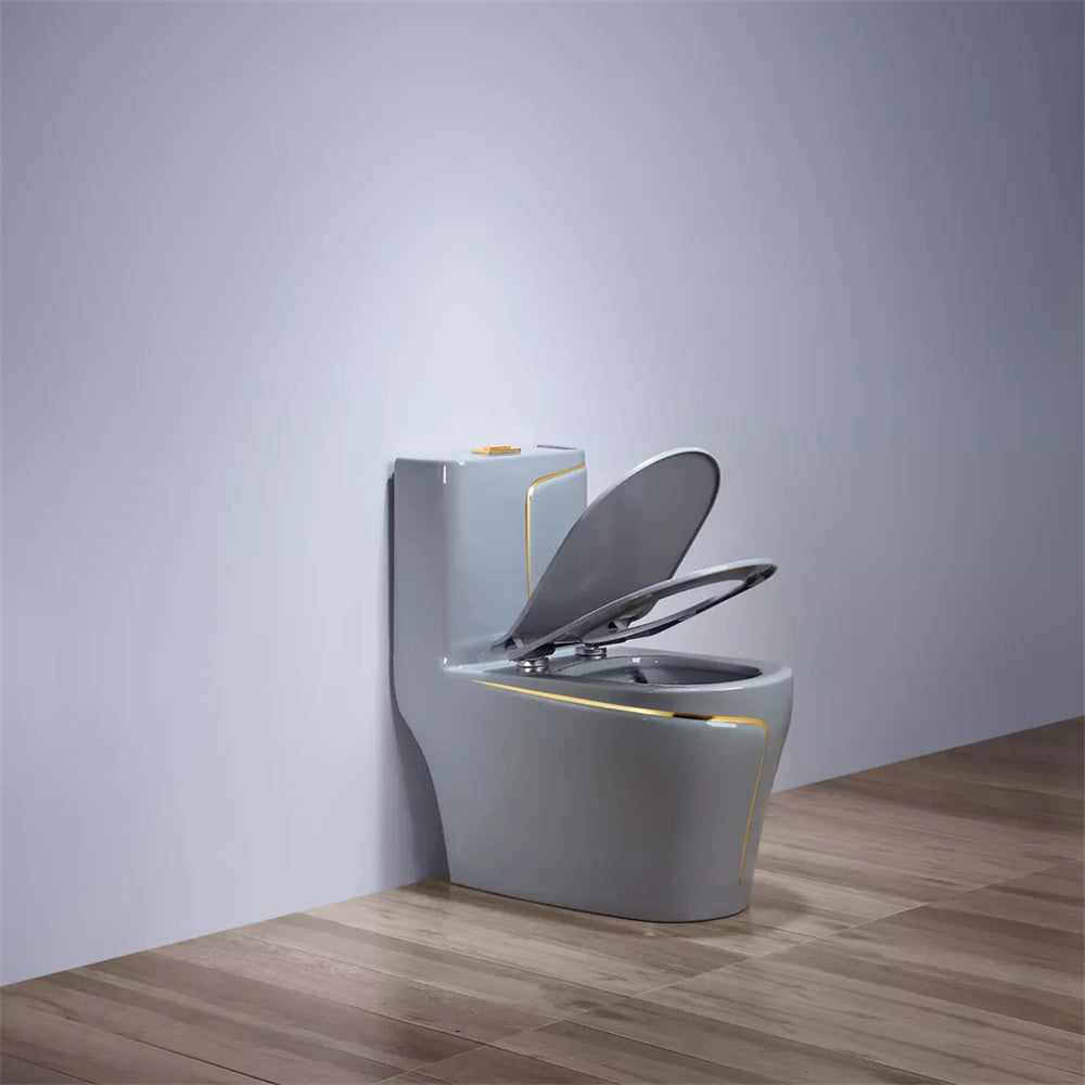 1.85 Gallons Per Minute GPF Elongated Comfort Height Floor Mounted One-Piece Toilet (Seat Included)