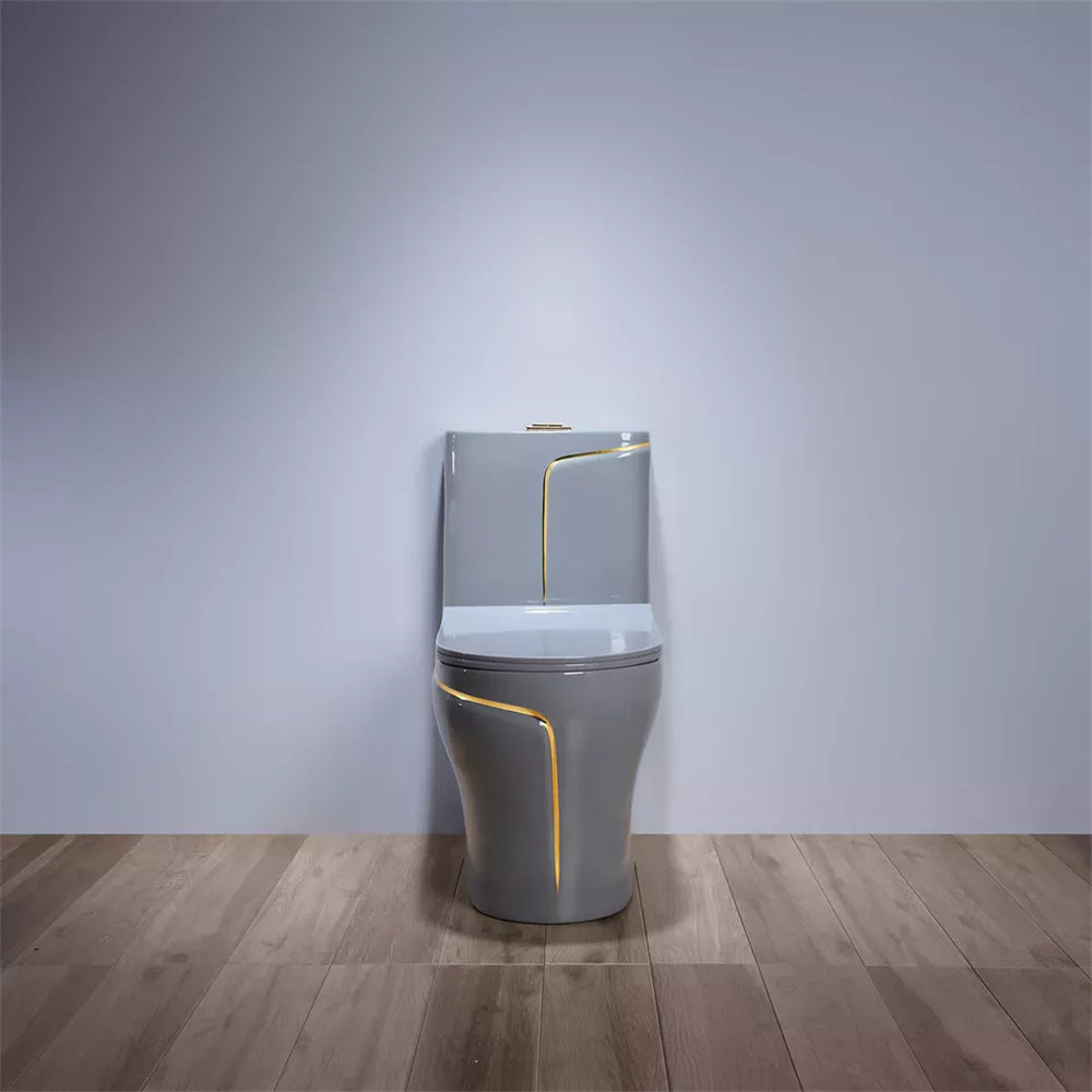 1.85 Gallons Per Minute GPF Elongated Comfort Height Floor Mounted One-Piece Toilet (Seat Included)