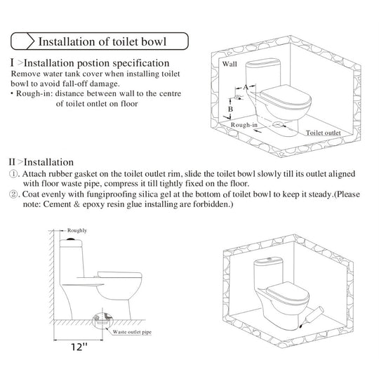 1.6 Gallons Per Minute GPF Elongated Comfort Height Floor Mounted One-Piece Toilet (Seat Included)