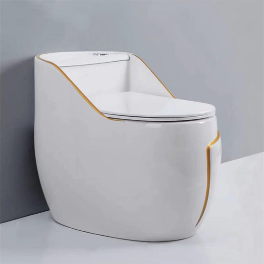 1.45 Gallons Per Minute GPF Elongated Comfort Height Floor Mounted One-Piece Toilet (Seat Included)