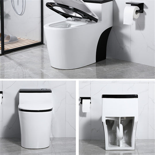 1.6 Gallons Per Minute GPF Elongated Comfort Height Floor Mounted One-Piece Toilet (Seat Included)