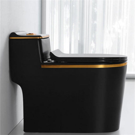 1.45 Gallons Per Minute GPF Elongated Comfort Height Floor Mounted One-Piece Toilet (Seat Included)