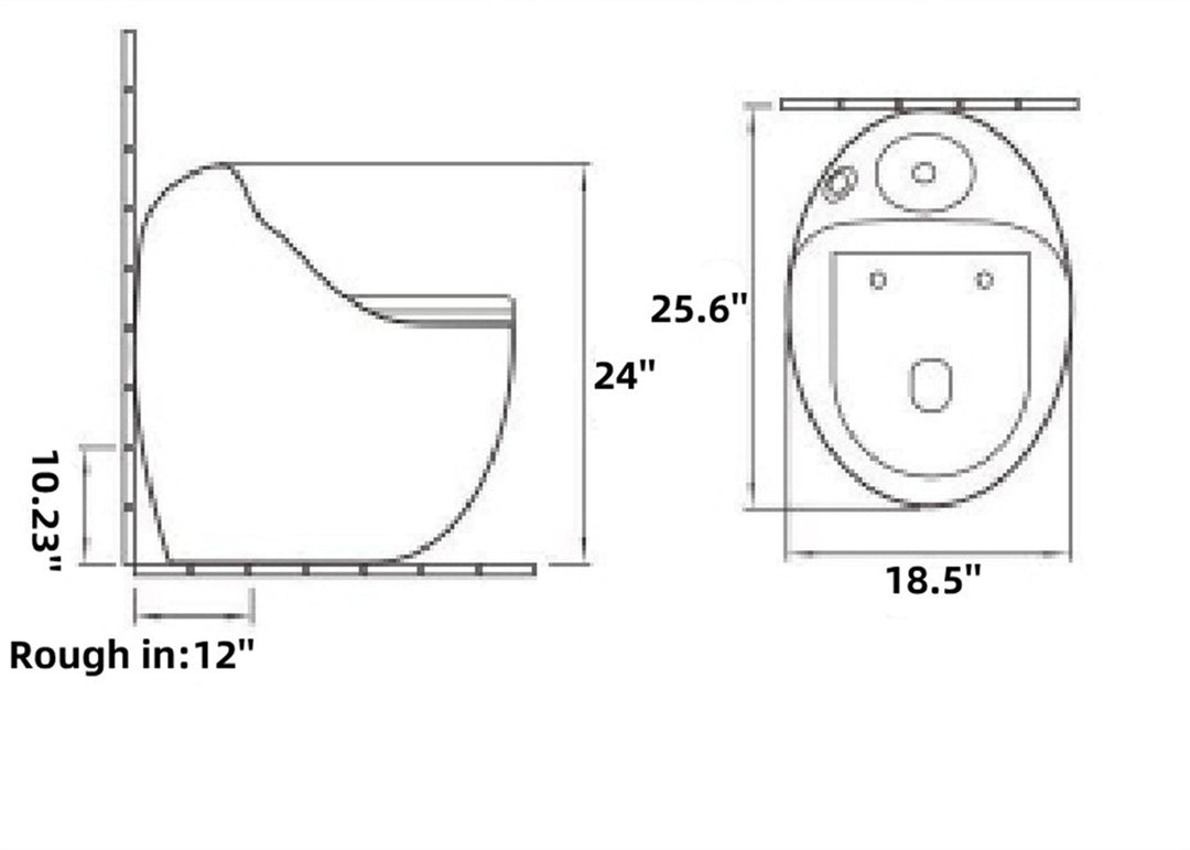 1.45 Gallons Per Minute GPF Elongated Comfort Height Floor Mounted One-Piece Toilet (Seat Included)